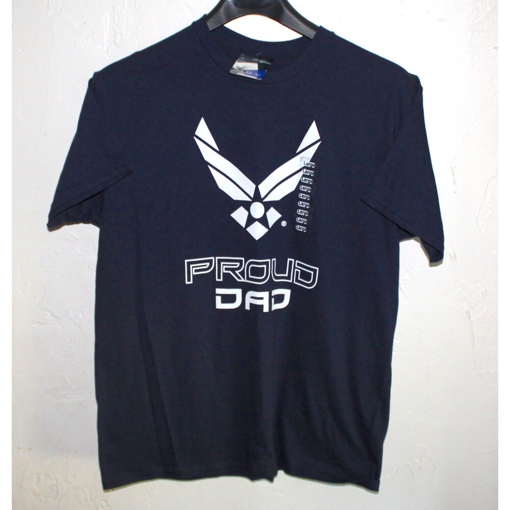US Air Force Proud Dad Tshirt L Large Blue Gildan shirt NEW Official Licensed